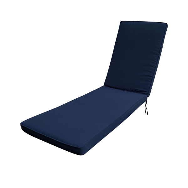 Outdoor Lounge Chair Cushion Replacement Patio Funiture Seat Cushion Chaise Lounge Cushion，NAVY BLUE [Sale to Temu is Banned.Weekend can not be shipped, order with caution]