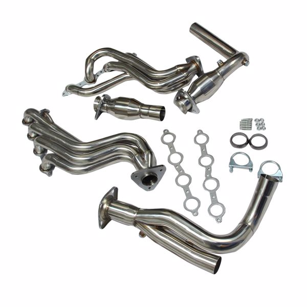 GMC/CHEVY GMT800 V8 ENGINE TRUCK/SUV STAINLESS MANIFOLD HEADER+Y-PIPE+GASKET MT001003（Temu & Amazon prohibits sales）(No support for returns without reason)