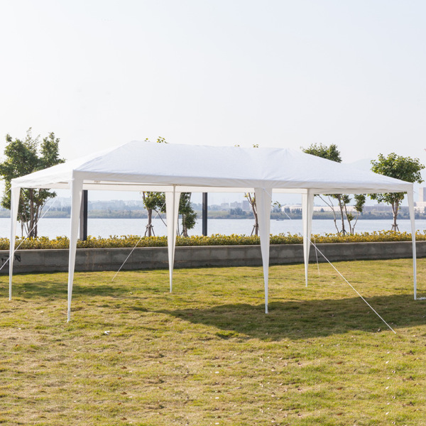 3*6m Non-Cloth PE Cloth Plastic Sprayed Iron Pipe Outdoor Party Tent White