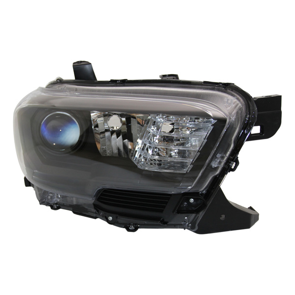 For SET 2016 2017 2018 2019 Tacoma Headlights Headlamps W/ O LED DRL Left   Right