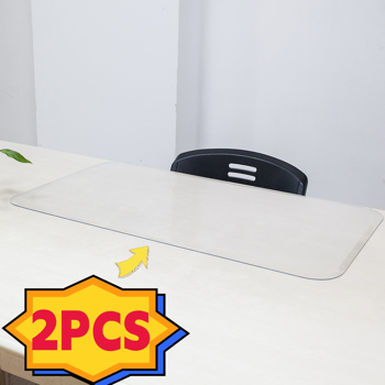PVC Table Mat 90x50x0.25cm Transparency  [2PCS]
