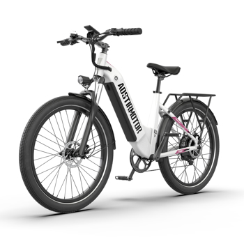 AOSTIRMOTOR new pattern 26\\" 750W Electric Bike Fat Tire 52V15AH Removable Lithium Battery for Adults
