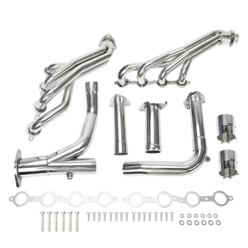 Exhaust Header For Chevy GMC 07-14 4.8L 5.3L 6.0L  MT001006