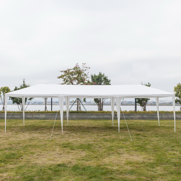 3*9m Non-Cloth PE Cloth Plastic Sprayed Iron Pipe Outdoor Party Tent White