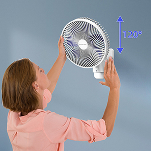8” Small Wall Mount Fan with Remote Control, 90°Oscillating, 4 Speeds, Timer, Included 120° Adjustable Tilt, High Velocity, 70Inch Cord, for RV Bedroom(Notice: Cannot ship out the goods at weekends.)