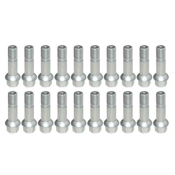 20Pcs Wheel Lug Bolts Nuts for Mercedes S G M R-Class CL600 CL63 AMG CL65 AMG S350 S430 S500 S55 AMG ML550 GL450 G500 0009905307 2204010270