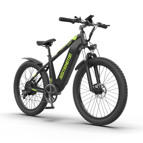 AOSTIRMOTOR new pattern 26" 750W Electric Bike Fat Tire 52V15AH Removable Lithium Battery for Adults
