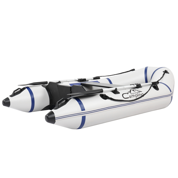 Camping Survivals 7.5ft PVC 180kg Water Adult Assault Boat Off-White
