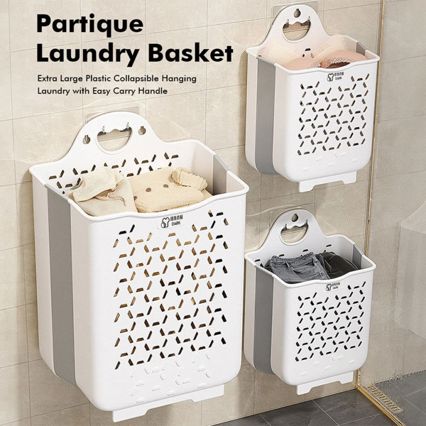 Joybos® Collapsible Hanging Laundry Basket with Carry Handle 2 Packs