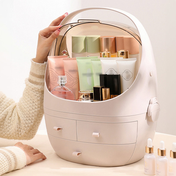 Joybos® Pink Waterproof Dust Proof Cosmetic Storage Box 