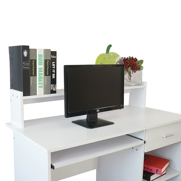 General Style Modern E1 15MM Chipboard Computer Desk White