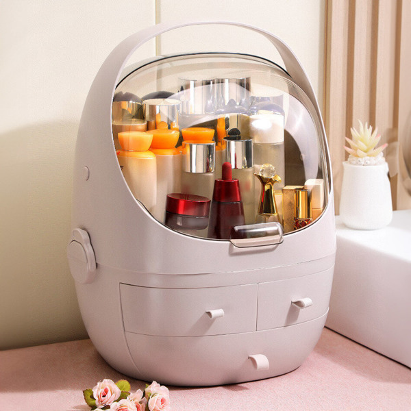 Joybos® Pink Waterproof Dust Proof Cosmetic Storage Box 