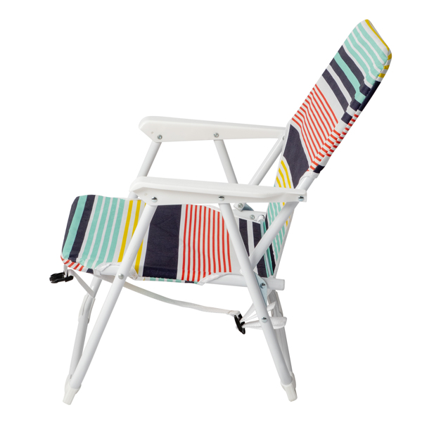 56*60*63cm 100kg Oxford Cloth White Iron Frame Beach Chair Color small size