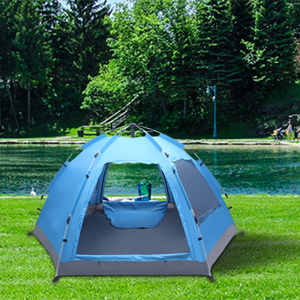 3-4 Person Automatic Family Tent Instant Pop Up Waterproof for Camping Hiking Travel Outdoor Activities 