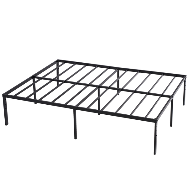 208.2*157.5*45.7cm Bed Height 18" Simple Basic Iron Bed Frame Iron Bed Black