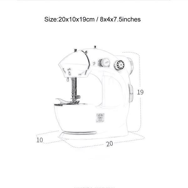 Sewing Machine, Sewing Machines, Portable Sewing Machine, Beginner Sewing Machine, Sewing Machine for Beginners, Tailors Crafting Mending Machine for Denim Curtains Leather (Color : Purple)