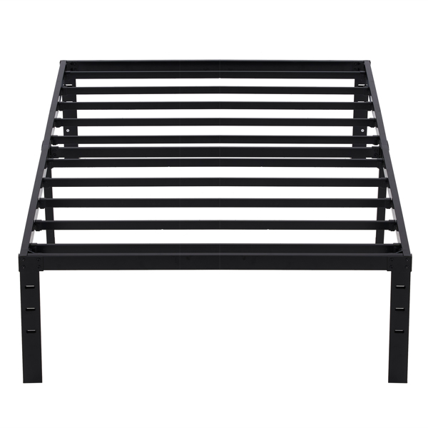 208*101.5*35.5cm Bed Height 14" Simple Basic Iron Bed Frame Iron Bed Black