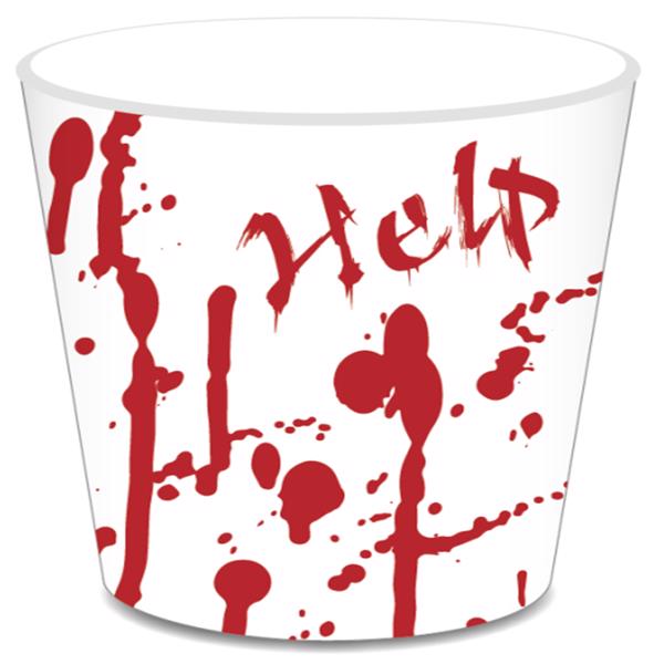  Halloween Blood Hand Bleeding Paper Plates Party Supplie Plates and Napkins Birthday Disposable Tableware Set Party Dinnerware Serves 8 Guests for Plates, Napkins, Cups 68PCS