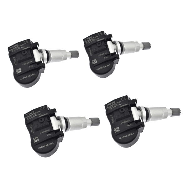 4pcs Tire Pressure Sensors for Nissan Frontier Maxima Sentra 40700-3AN0A