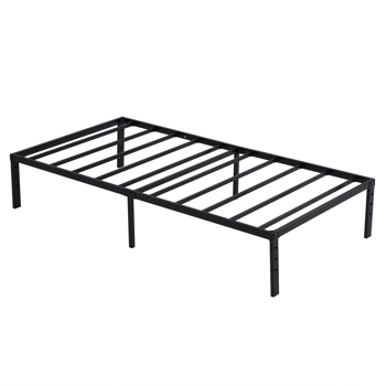 190.5*96.5*35.5cm Bed Height 14\\" Simple Basic Iron Bed Frame Iron Bed Black