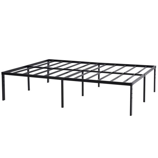 195.5*142.2*45.7cm Bed Height 18" Simple Basic Iron Bed Frame Iron Bed Black