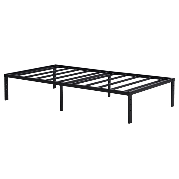 190.5*96.5*35.5cm Bed Height 14" Simple Basic Iron Bed Frame Iron Bed Black