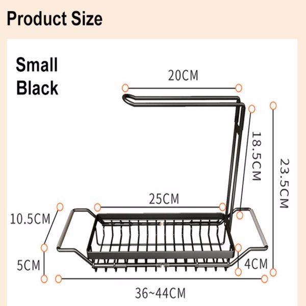  Stainless steel cloth holder, multifunctional sink, Lishui storage towel faucet, retractable sink storage rack, kitchen storage table, storage rack 