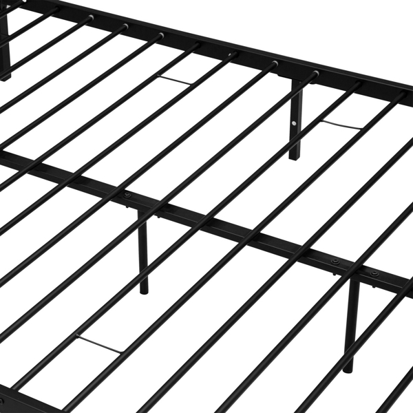 Mosquito Net Bed Simple Horizontal Bed Black Full