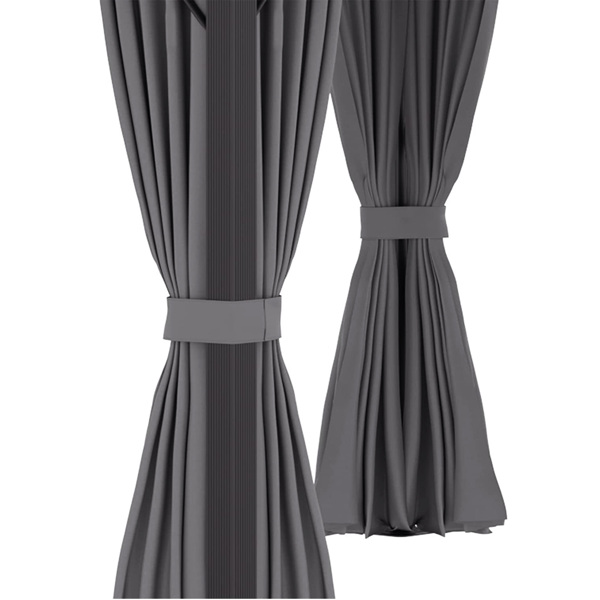 10 x 10 Ft Gazebo Curtain Replacement Curtain Cloth Gazebo 4-Sidewall Curtain Cloth with Zippers [Sale to Temu is Banned.Weekend can not be shipped, order with caution]