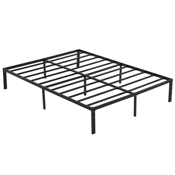 208.2*157.5*35.5cm Bed Height 14" Simple Basic Iron Bed Frame Iron Bed Black