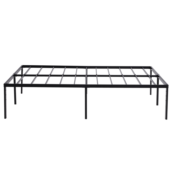 208.2 x 198 x 45.7cm Bed Height 18" Simple Basic Iron Bed Frame Iron Bed Black