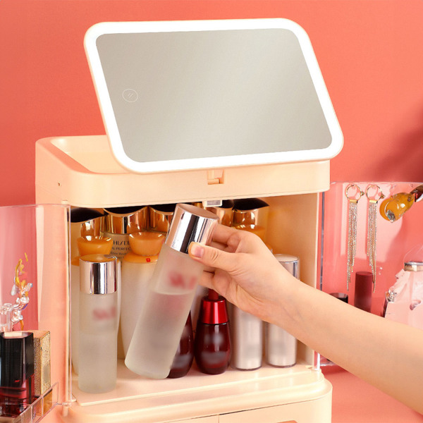  Joybos® Multifunctional Makeup Case With Rotatable LED Mirror