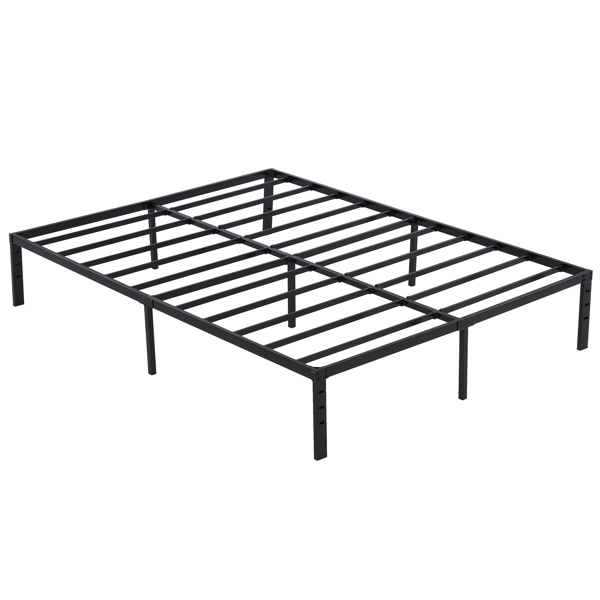 195.5*142.2*35.5cm Bed Height 14" Simple Basic Iron Bed Frame Iron Bed Black