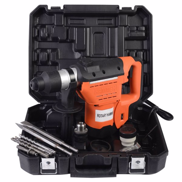1-1/2" SDS Electric Hammer Drill Set 1100W 110V