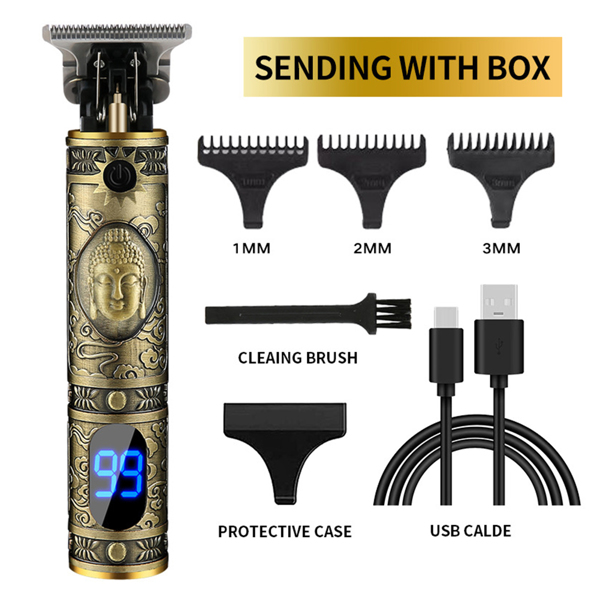 Professional Hair Clippers Cordless Trimmer Shaving Machine Cutting Barber Beard