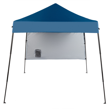  1.8*1.8m Blue canopy with one sidewall