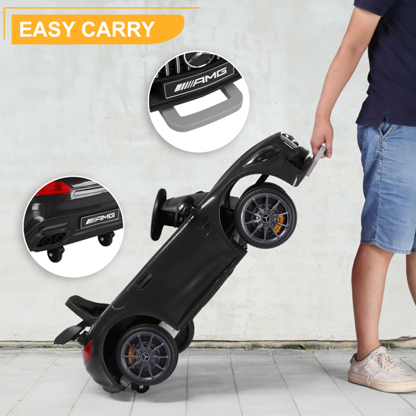 LEADZM Dual Drive 12V 4.5Ah with 2.4G Remote Control Mercedes-Benz Sports Car Black