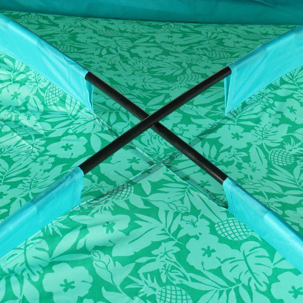 350*250*200cm Square Polyester Fabric Fiber Pole Beach Awning Color