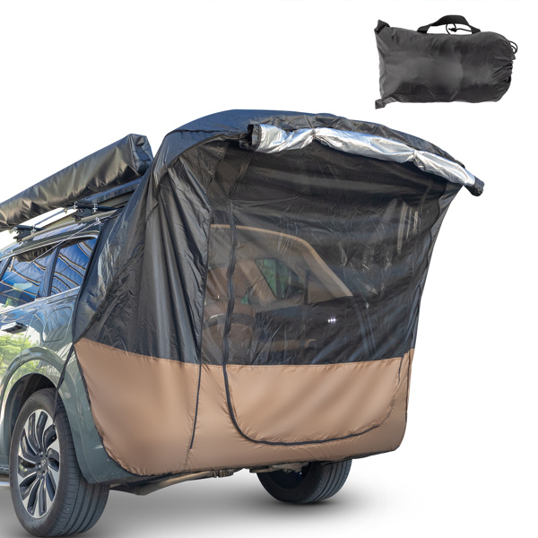 Black Car Travel Tent Awning Small Car