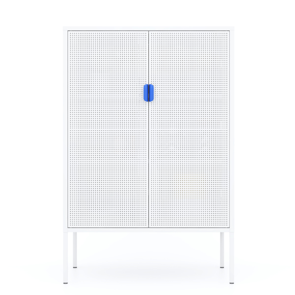 Metal Storage Locker Cabinet, Adjustable Shelves Free Standing Sideboard Steel Cabinets for Office,Home