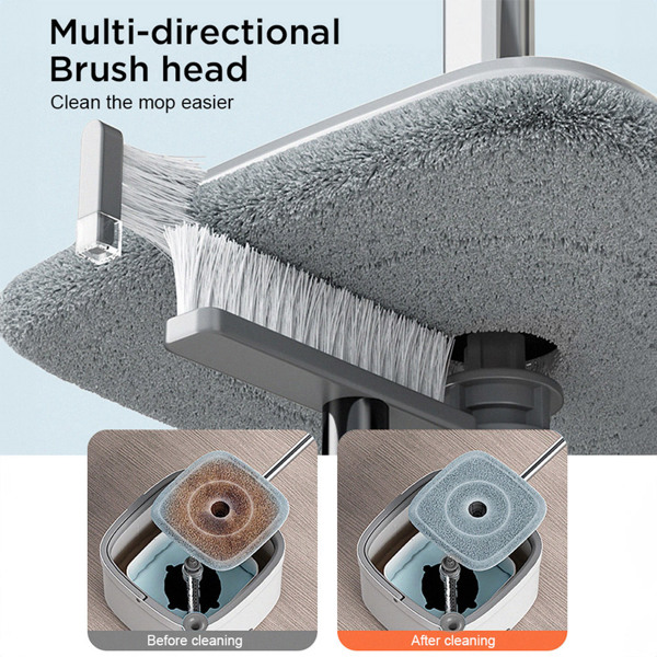  Joybos® Easy Washing Square Spin Mop & Bucket System With 4 Refills