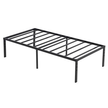 190.5*96.5*45.7cm Bed Height 18\\'\\' Simple Basic Iron Bed Frame Iron Bed Black
