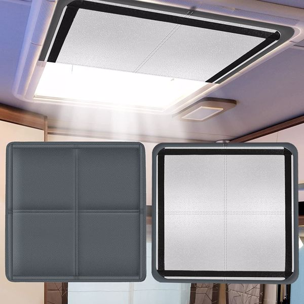 RV Skylight Cover Insulate Your Roof Vent with 16 x 16 RV Vent Shade Gray