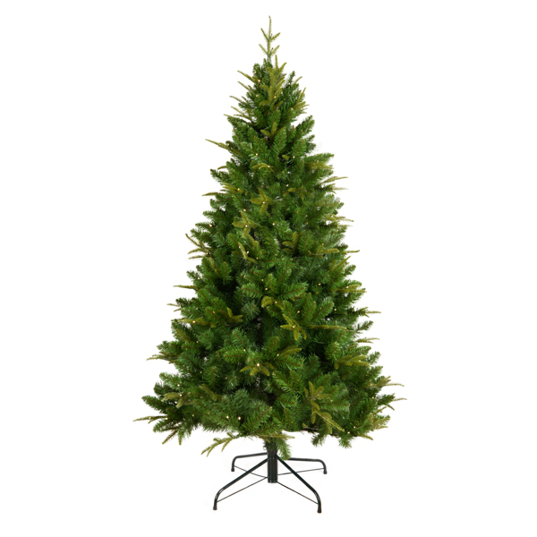180cm long artificial Christmas tree, 1079 cutting -edge, 260LED, artificial spruce PVC/PE Christmas tree, indoor and outdoor, green