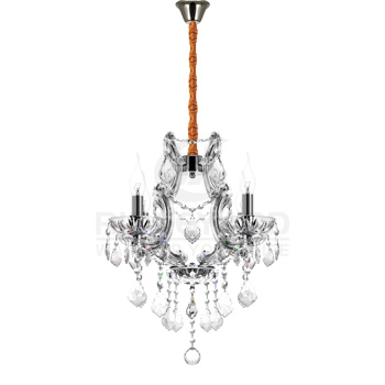 K9 Crystal Chandeliers Lighting 4 Lights Crystal Ceiling Lamp Home Decoration Silver【No Shipping On Weekends, Order With Caution】