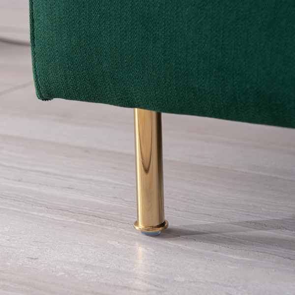 Modern fabric accent armchair,upholstered single sofa chair,Emerald ,Cotton Linen 30.7"