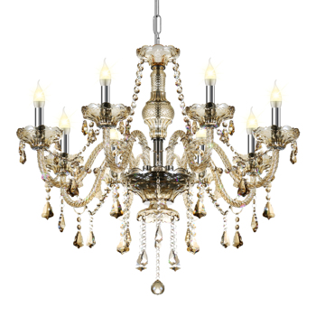  Lights K9 Crystal Chandelier With Chains Elegant Crystal Ceiling Lamp Home Decor