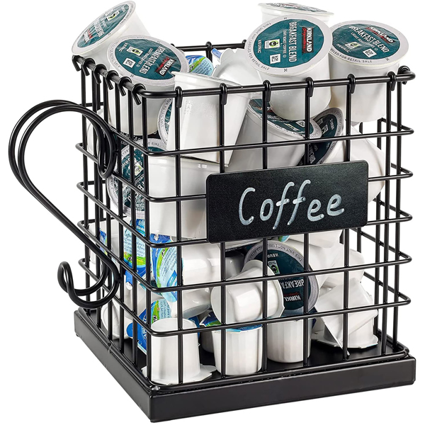 Coffee Cup Holder, Milk Cup Holder, K-Cup Organizer for Toys-Black