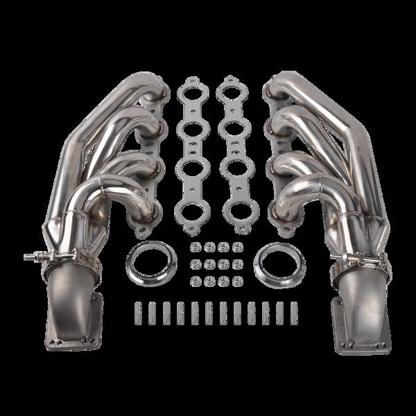 Turbo Exhaust Manifold&Headers For Chevy LS1 LS6 LSX GM V8+Elbows T3 T4 to 3.0" V Band MT001100（Temu & Amazon prohibits sales）(No support for returns without reason)