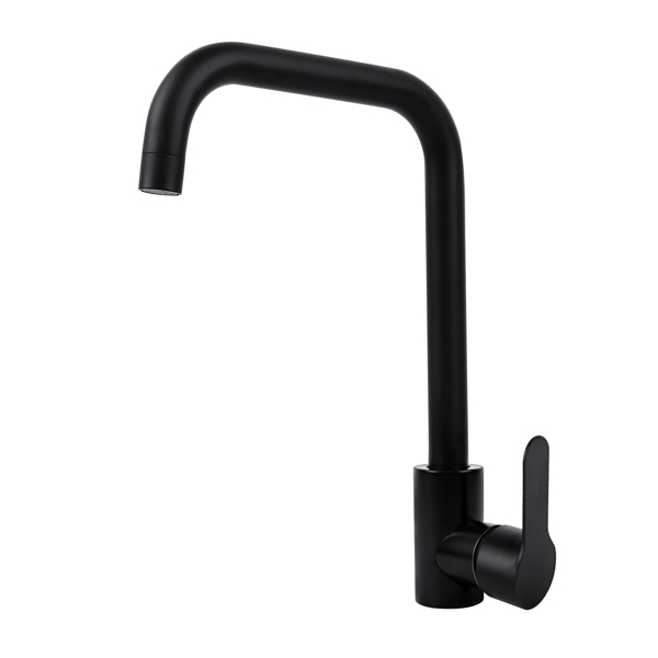 Matte Black Kitchen Faucet Hot And Cold Water Mixer 360 Degree Rotation Kitchen Sink Kitchen Taps